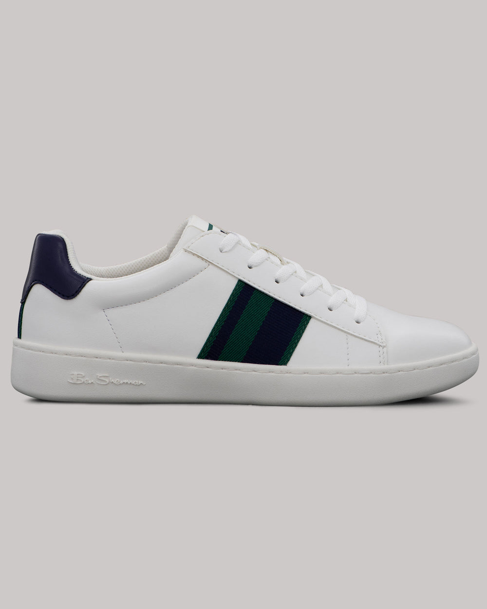 Basket Ben Sherman Hampton Stripe Blanche Bleu Marine Vert | UFW-19467376